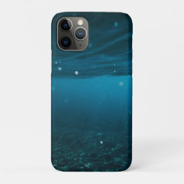 Capa Para iPhone 11 Pro Paisagem marinha com praia, grande onda e estojo m