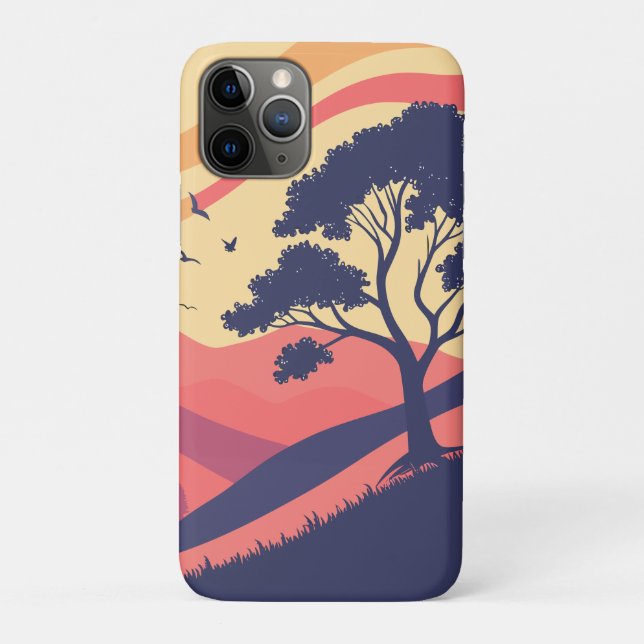 Capa Para iPhone 11 Pro Paisagem Serene Sunset (Verso)