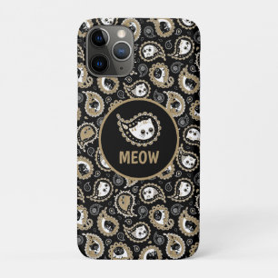 Capa Para iPhone 11 Pro Paisley Cat