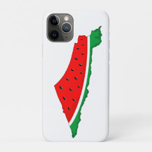 Capa Para iPhone 11 Pro Palestina - Mapa Watermelon - Símbolo da liberdade