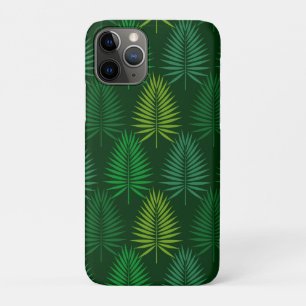 Capa Para iPhone 11 Pro Palma verde deixa padrão botânico