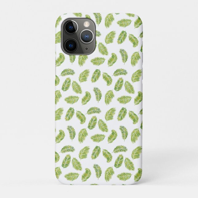Capa Para iPhone 11 Pro Palmas Tropicais (Verso)