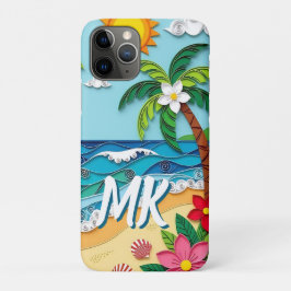 Capa Para iPhone 11 Pro Palmeiras na Praia Personalizadas