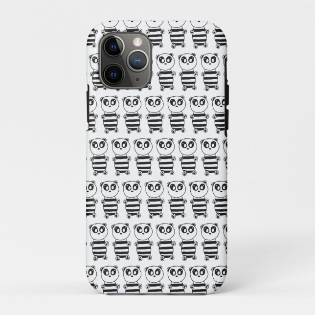 Capa Para iPhone 11 Pro Panda Kids (Verso)