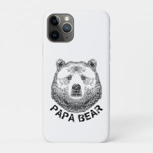 Capa Para iPhone 11 Pro Papá Urso, Ilustração Desenhada À Mão