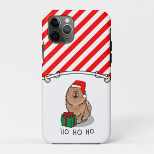 Capa Para iPhone 11 Pro Papais noeis de Natal Cachorro de Vaca (canela)