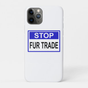 Capa Para iPhone 11 Pro Parar sinal azul com pele