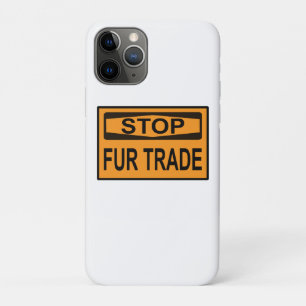 Capa Para iPhone 11 Pro Parar Sinal de Comércio de Peles - Laranja