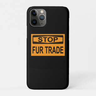 Capa Para iPhone 11 Pro Parar Sinal de Comércio de Peles - Laranja