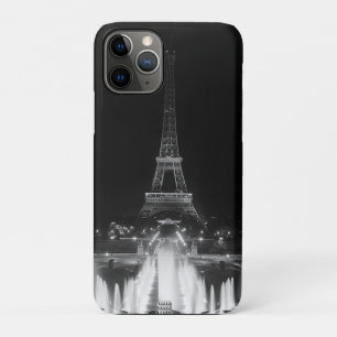 Capa Para iPhone 11 Pro Paris Antigo Fontes Torre Eiffel noite