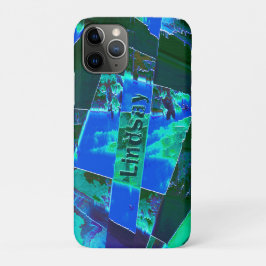 Capa Para iPhone 11 Pro partes de pastagens verdes abstrato e céu azul, en