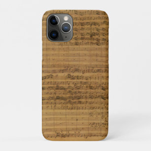 Capa Para iPhone 11 Pro Partitura do vintage por Johann Sebastian Bach