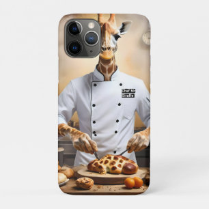 Capa Para iPhone 11 Pro "Pasteleiro Girafa: Chegando a Novos Altos na