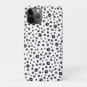 Capa Para iPhone 11 Pro Pata Imprime Cachorros Pretos Brancos