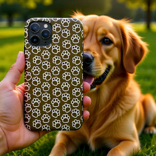 Capa Para iPhone 11 Pro Patas-Cachorro Elegantes castanho
