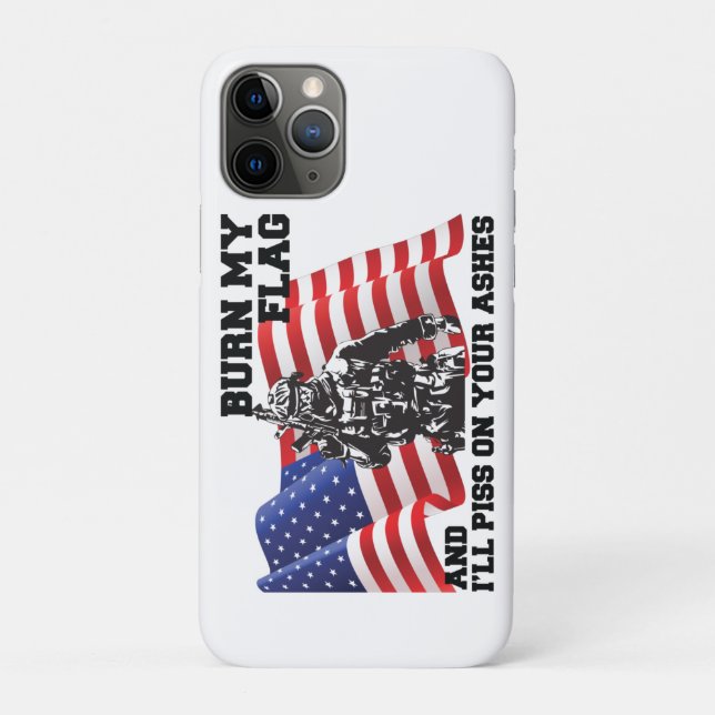 Capa Para iPhone 11 Pro Patriota Americano (Verso)