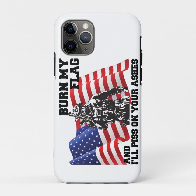 Capa Para iPhone 11 Pro Patriota Americano (Verso)