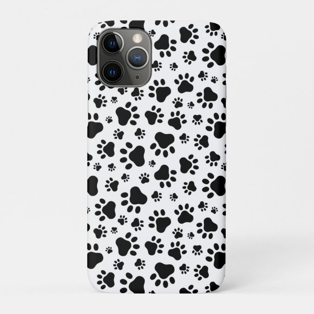 Capa para iPhone 11 Pro Paw Prints (Verso)