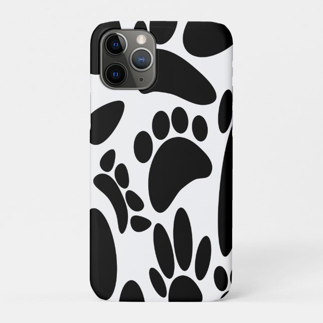 Capa Para iPhone 11 Pro Pawprint do abstrato (Verso)