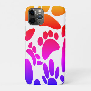 Capa Para iPhone 11 Pro Pawprint do abstrato