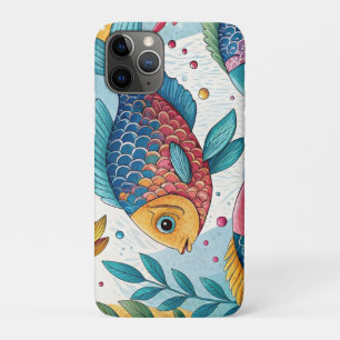 Capa Para iPhone 11 Pro Peixe-arco-íris submarino