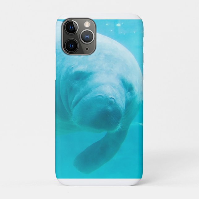 Capa Para iPhone 11 Pro Peixe-boi (Verso)