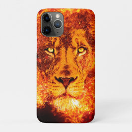 Capa Para iPhone 11 Pro Pentecost Lion flamejante de Judah