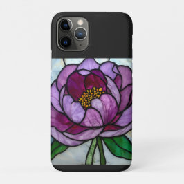 Capa Para iPhone 11 Pro Peônia Roxa Manchada 