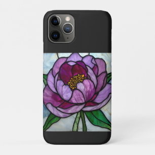 Capa Para iPhone 11 Pro Peônia Roxa Manchada