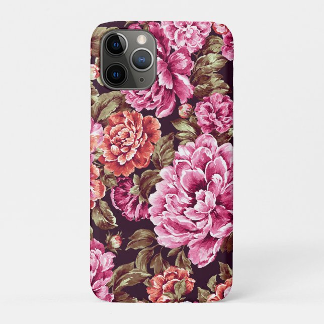 Capa Para iPhone 11 Pro Peônias em Flor (Verso)