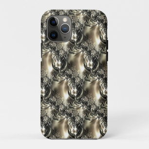 Capa Para iPhone 11 Pro Pérolas Douradas
