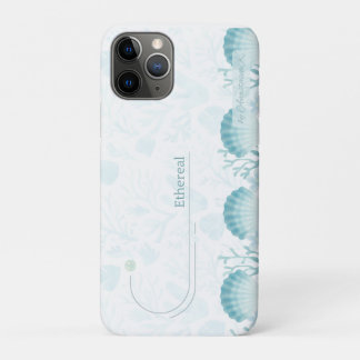 Capa Para iPhone 11 Pro Pérolas Oceânicas Turquesa Personalizadas