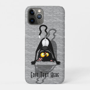 Capa Para iPhone 11 Pro Personagem de desenho animado engraçado de gato de