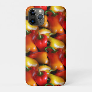 Capa Para iPhone 11 Pro Pimentos vermelhos e amarelos