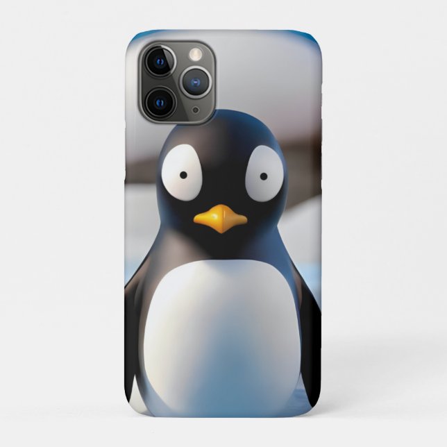 Capa Para iPhone 11 Pro Pinguim (Verso)