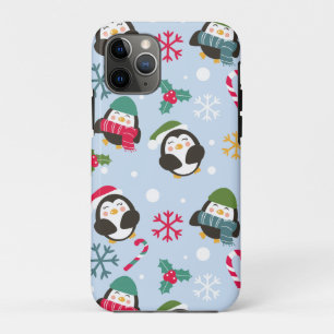 Capa Para iPhone 11 Pro Pinguim Natal