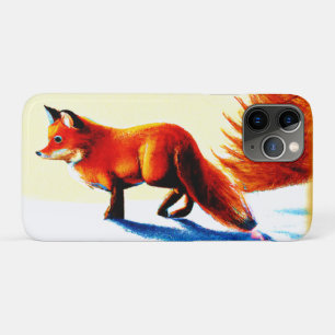 Capa Para iPhone 11 Pro Pintura Bonita De Raposa Vermelha. Compre agora