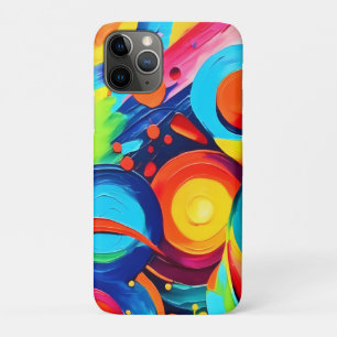 Capa Para iPhone 11 Pro Pintura colorida de caos cósmicos