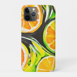 Capa Para iPhone 11 Pro Pintura de Citros Vibrante