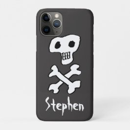 Capa Para iPhone 11 Pro Pirata - Caveira e Design Crossbones