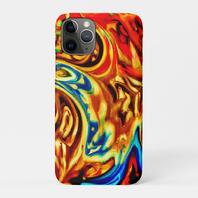 Capa Para iPhone 11 Pro Placas de cor de abstrato (Verso)