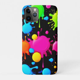 Capa Para iPhone 11 Pro Placas de pintura a preto