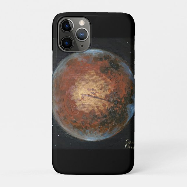 Capa Para iPhone 11 Pro Planeta Marte (Verso)