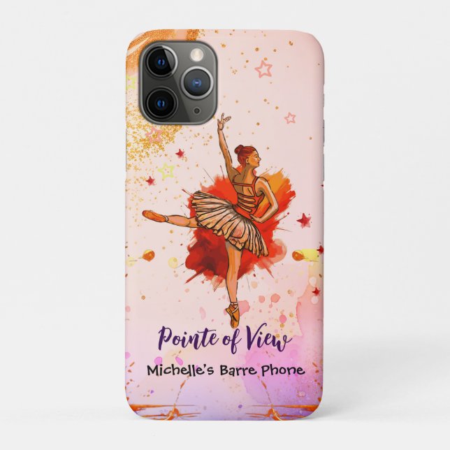 Capa Para iPhone 11 Pro Pointe of View – Ballet Personalizado  (Verso)