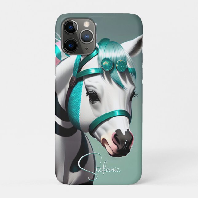 Capa Para iPhone 11 Pro Pôneo Espiritual 3d, bonito 7 (Verso)