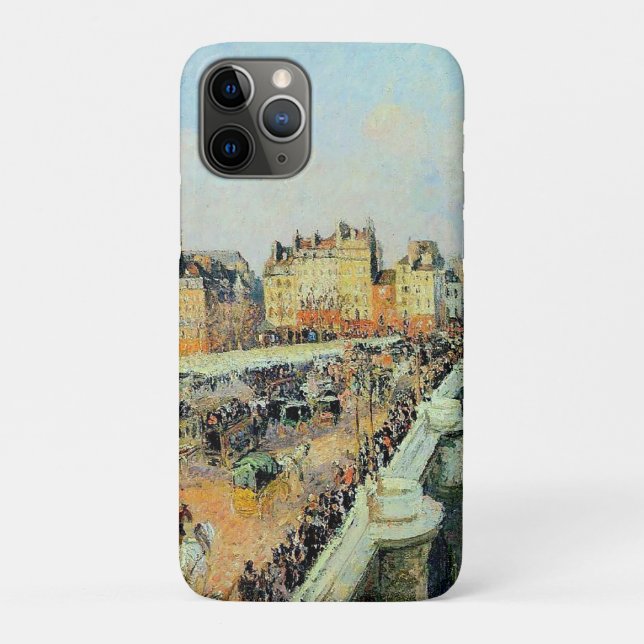 Capa Para iPhone 11 Pro Pont Neuf, Tarde, Sunlight Camille Pissarro (Verso)