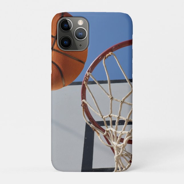 Capa Para iPhone 11 Pro Pontos De Pontuação No Basquete, (Verso)