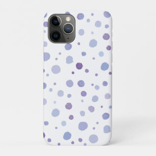 Capa Para iPhone 11 Pro pontos polka pintados à mão