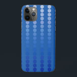 Capa Para iPhone 11 Pro Pontos satíricos - tons azuis de aço<br><div class="desc">Linhas de grande escala de pontos com gradiente suave sombreado de azul pálido a azul profundo num fundo azul de aço médio</div>