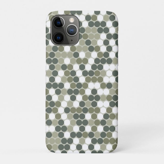 Capa Para iPhone 11 Pro Pontos verdes (Verso)